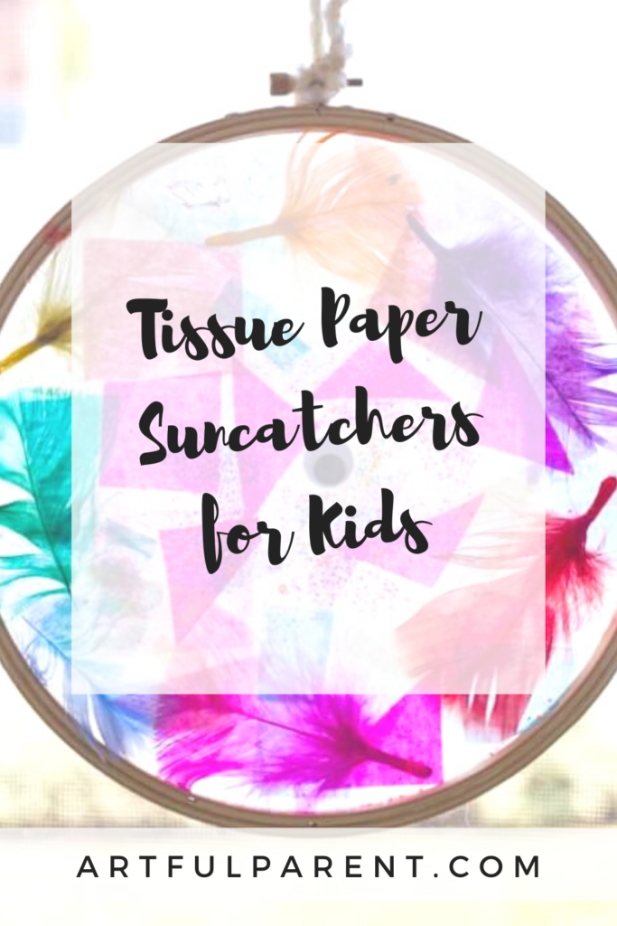 tissue paper suncatchers pin