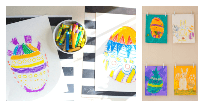 Back and Forth Easter Egg Drawings for Kids