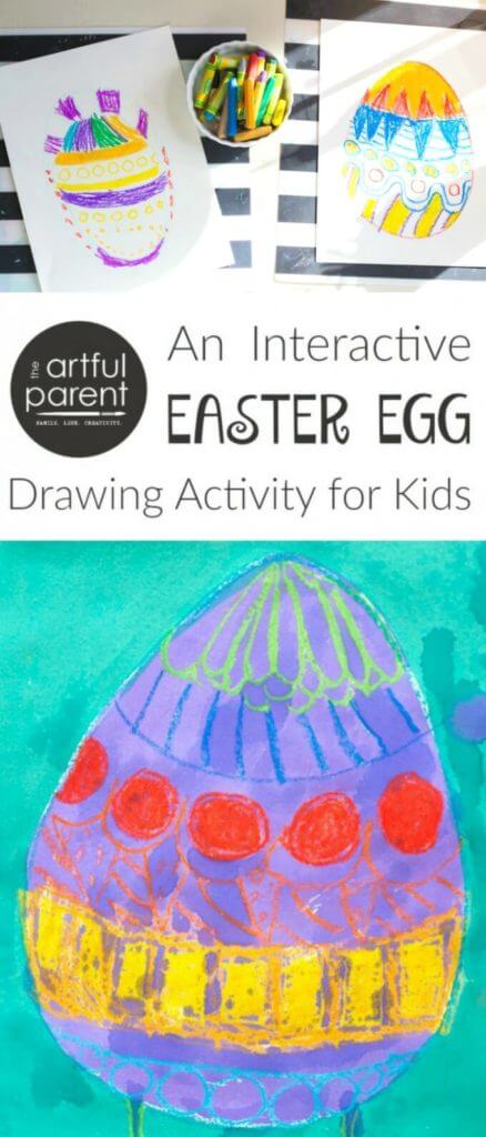 Back and Forth Easter Egg Drawings for Kids