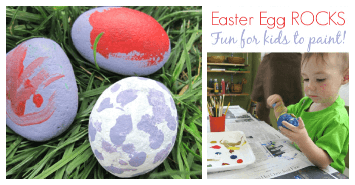 Paint Easter Egg Rocks with Kids