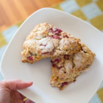 raspberry scone recipe featured