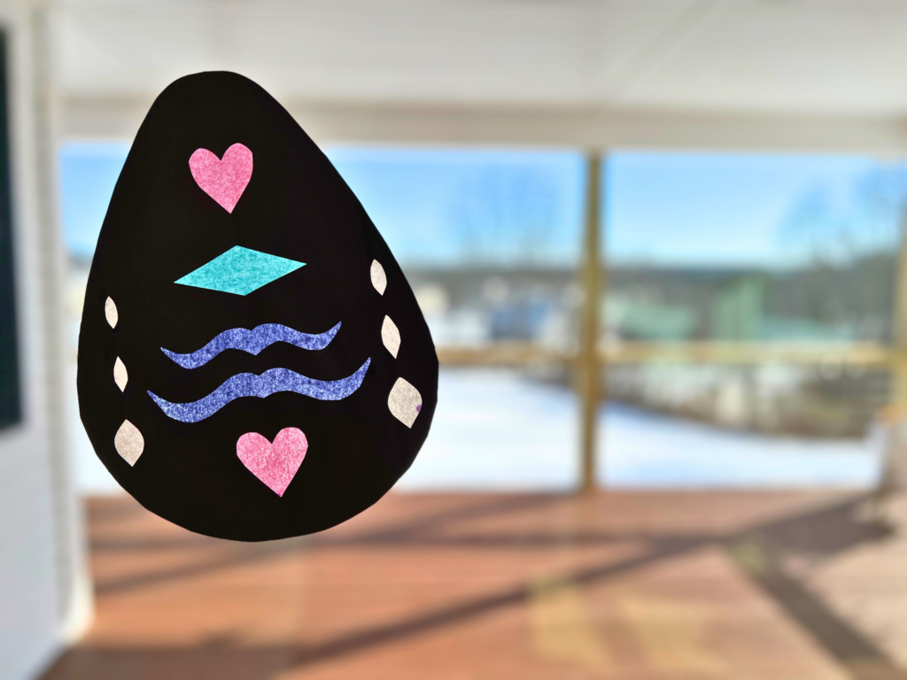 stained glass easter egg