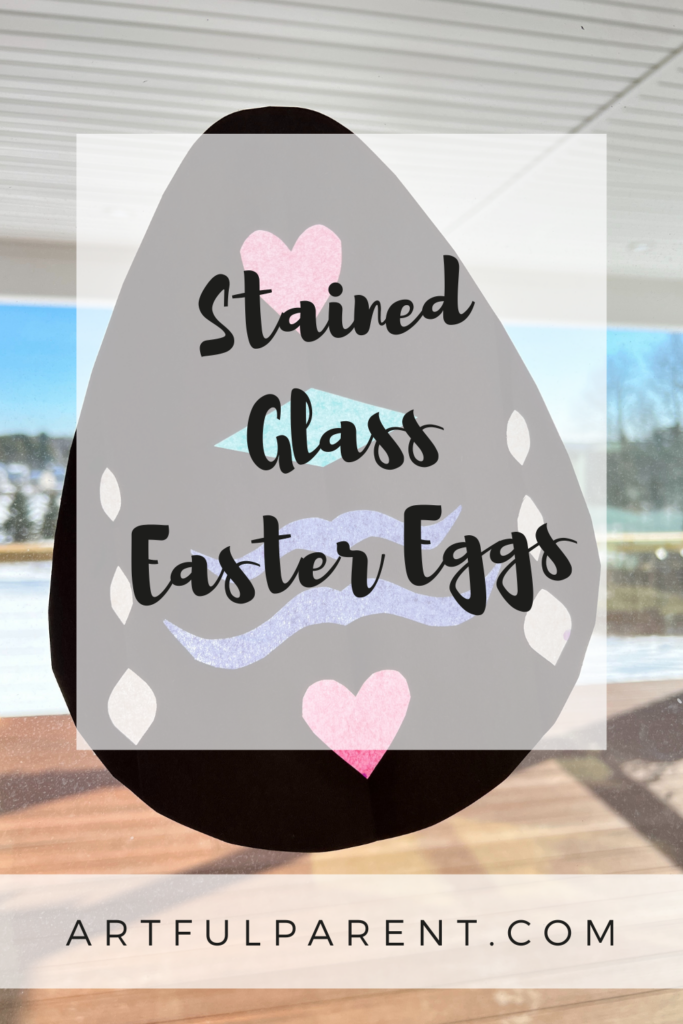 stained glass easter eggs pin