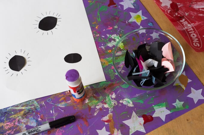 Paper Collage Ideas for Kids - Adding Detail with Markers
