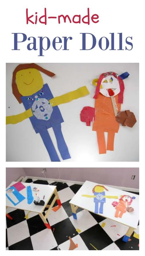 Extra Large KidMade Paper Dolls are FUN