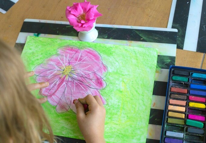 Observational Drawing for Kids - Drawing Flowers from Life