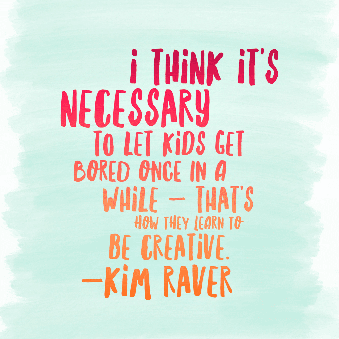 Quote about Boredom and Creativity