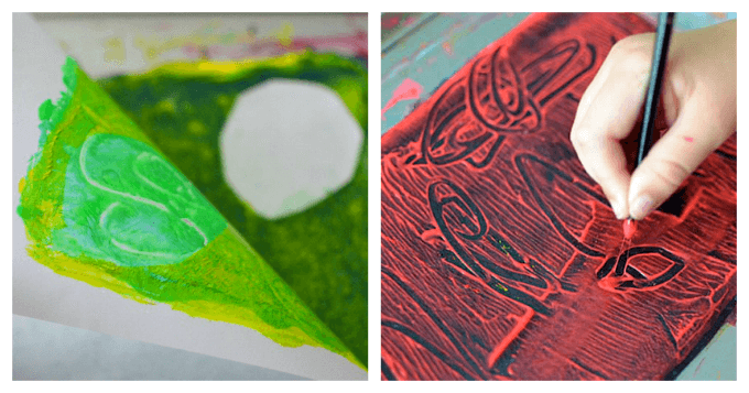 Gelli Arts Monoprinting: Printmaking Lessons for Kids: KinderArt