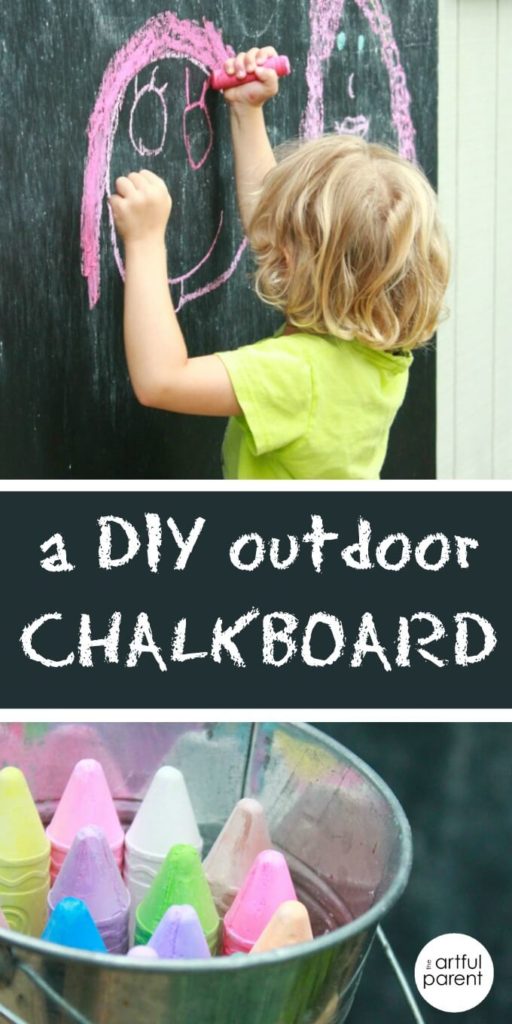 How to Make Your Own Chalkboard for the Backyard 