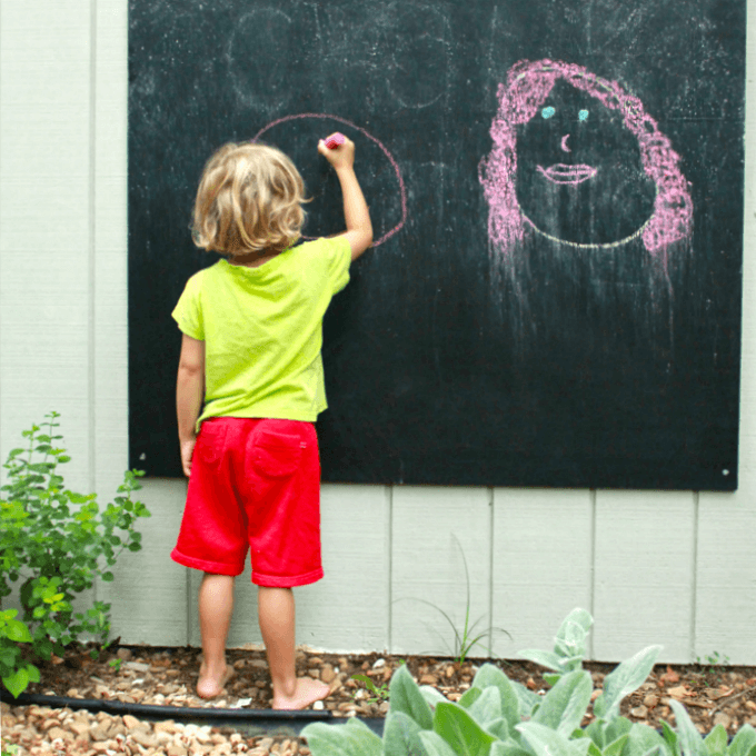 How to Make Your Own Chalkboard for the Backyard