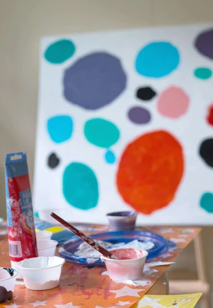 How to Create a Large-Scale Canvas Artwork with Kids
