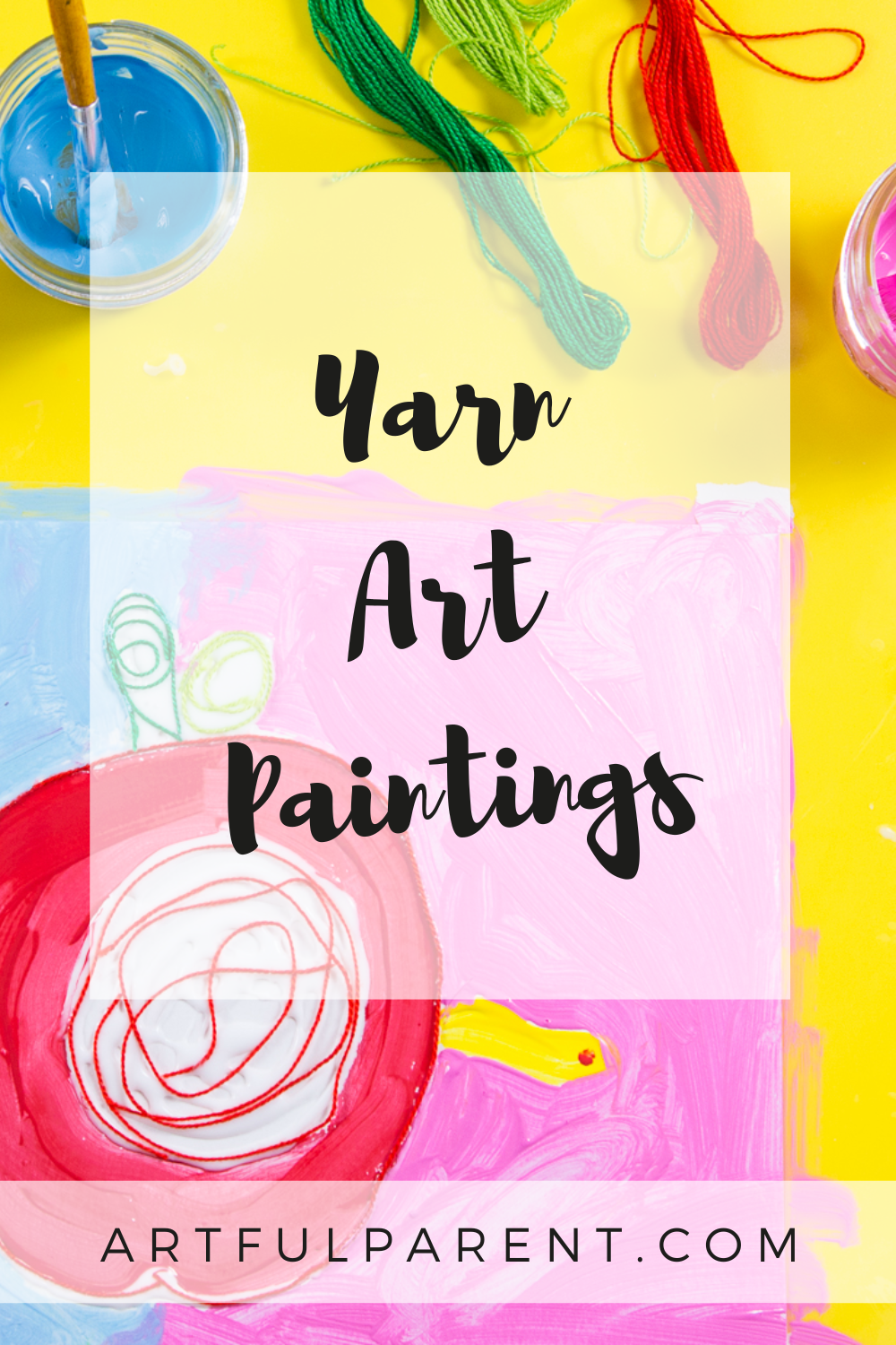 How to Make Yarn Art Paintings for Kids