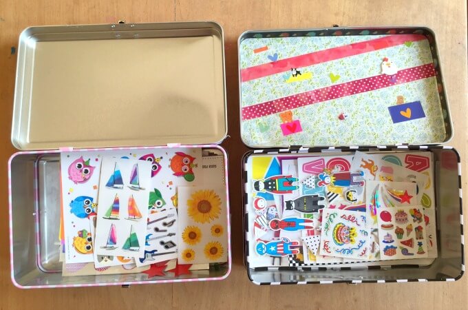 Decorate Your Own Sticker Box to Hold Your Sticker Collection