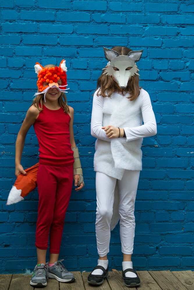 Costume Making Party for Kids - DIY Fox Costumes