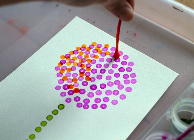 Pointillism Art - Color Mixing Illusion
