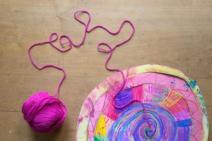 Paper Twirlers - Hanging with Yarn