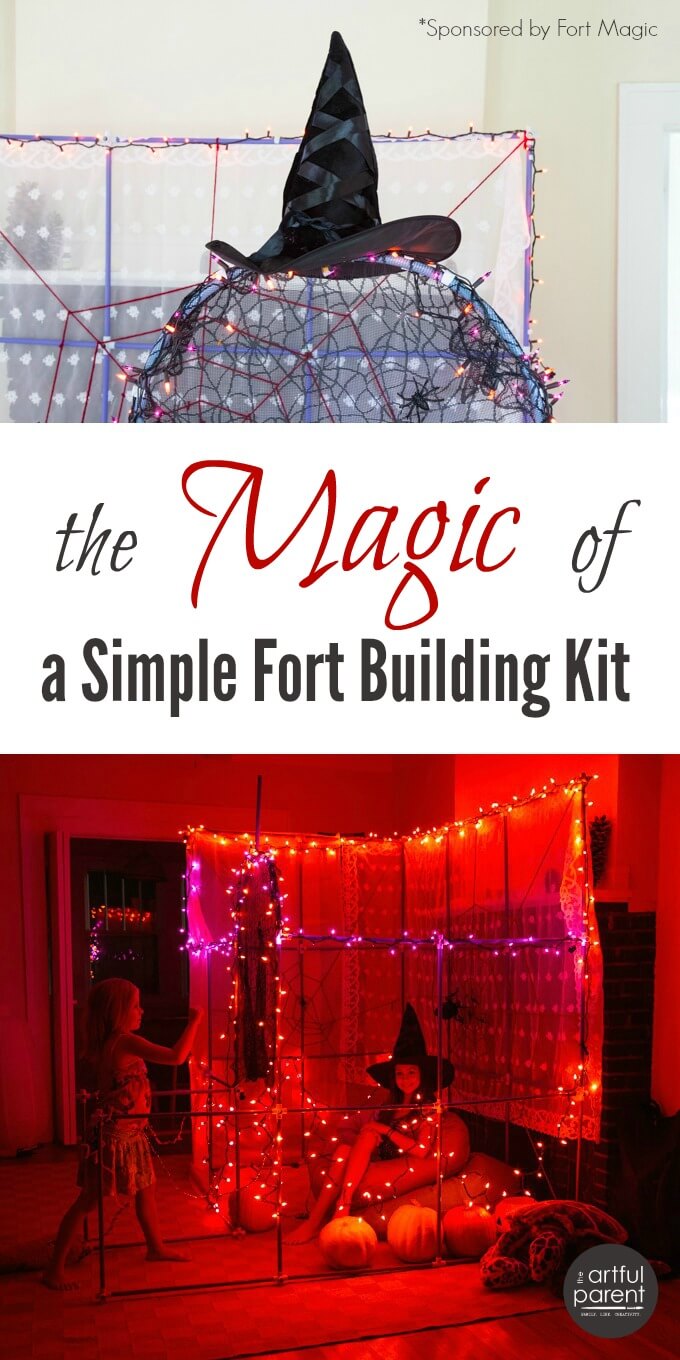 The magic of Fort Magic is that the tubes and connectors in this construction kit can be used to create virtually anything children want to and BIG. #toys #play #playroom #playmatters #kidsactivities