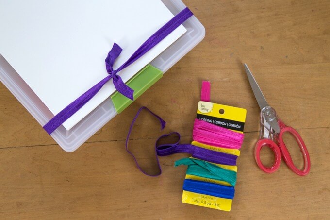 DIY Portable Art Kit for Kids - Making the Straps