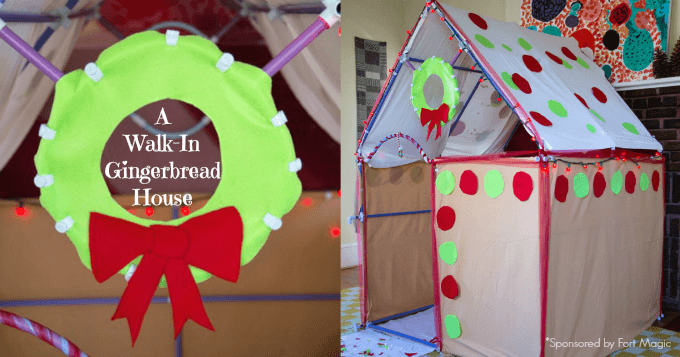 Build a Walk In Gingerbread House from a Kit