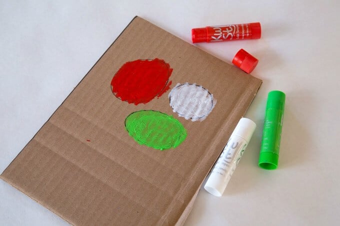 Testing Kwik Stix Paint Sticks on Cardboard
