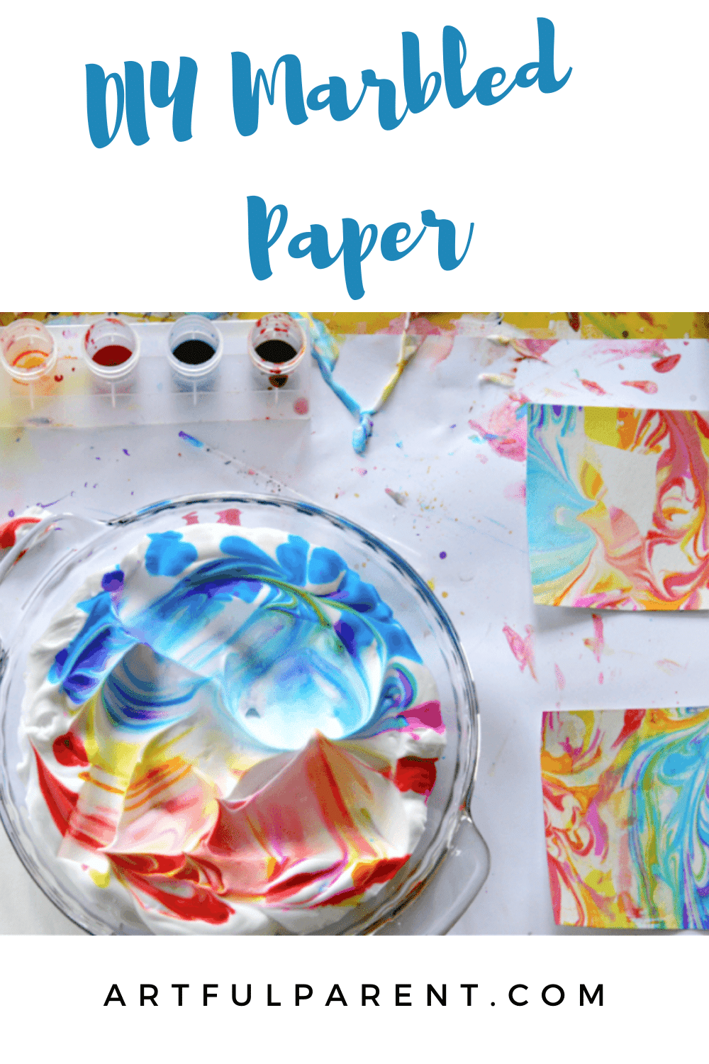 How To Make Diy Marbled Paper With Shaving Cream For Kids