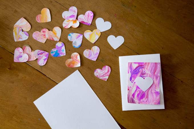 Marbled Hearts and Valentines Day Ideas