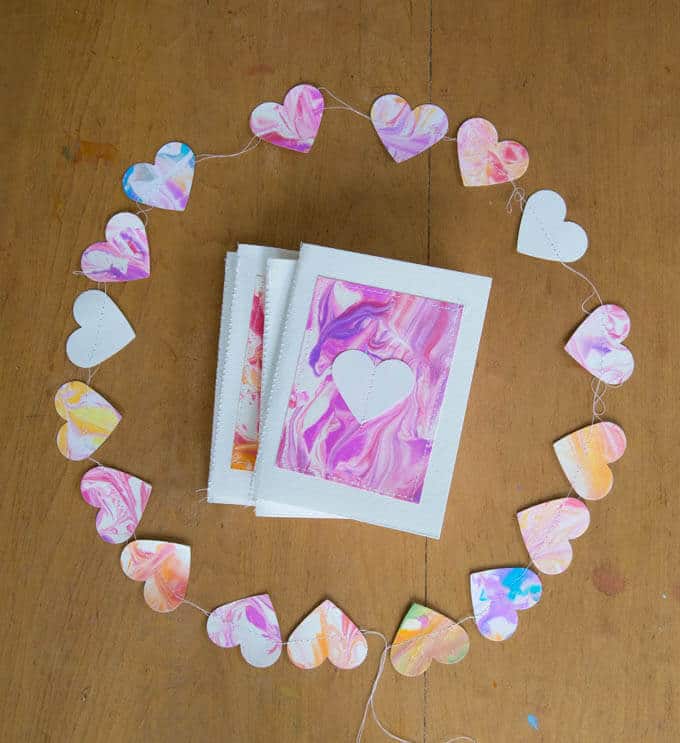 Paper Heart Garland valentine craft ideas