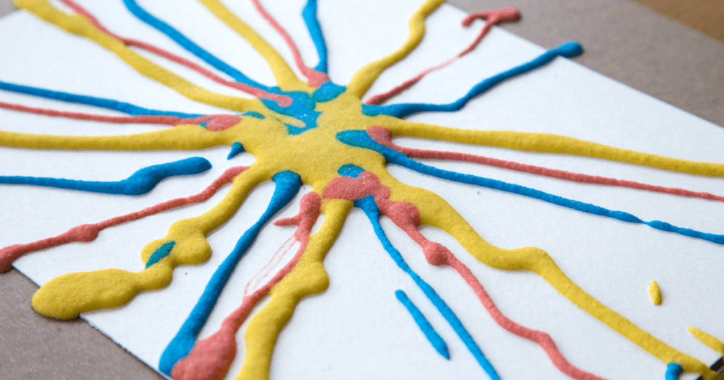 Salt Puffy Paint - A Tried-and-True Process Art Activity for Kids