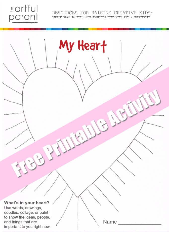 Free Printable Activity - Whats In My Heart
