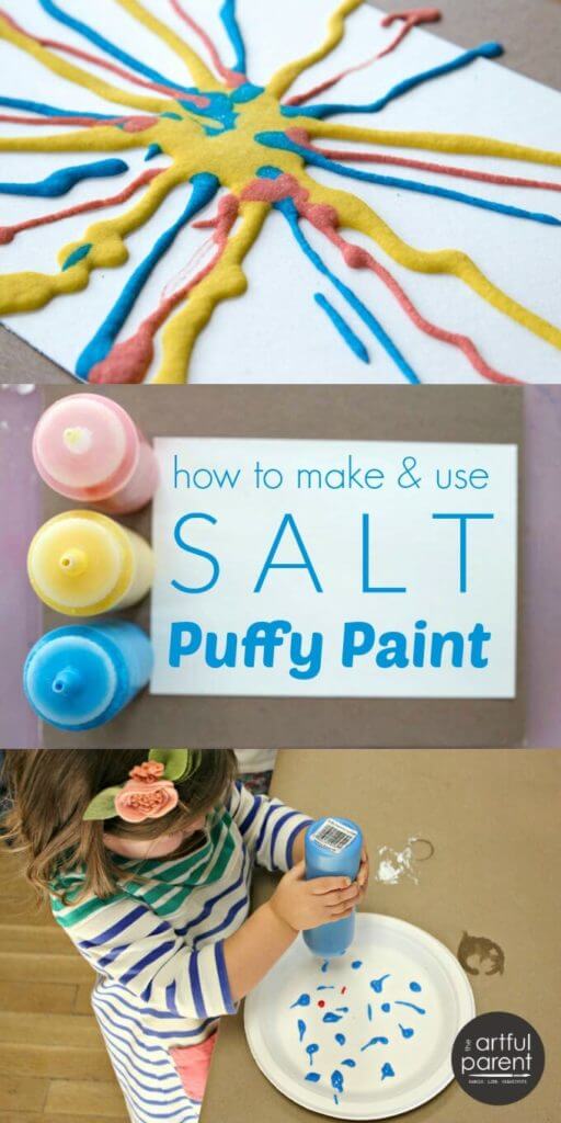 Salt Puffy Paint - A Tried-and-True Process Art Activity ...