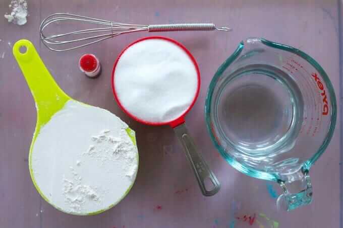 Ingredients for Making Salt Puffy Paint