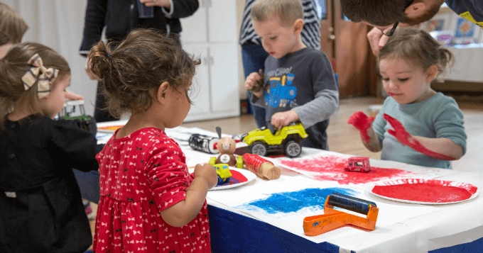 Toddler Art Class with Process Art and Music