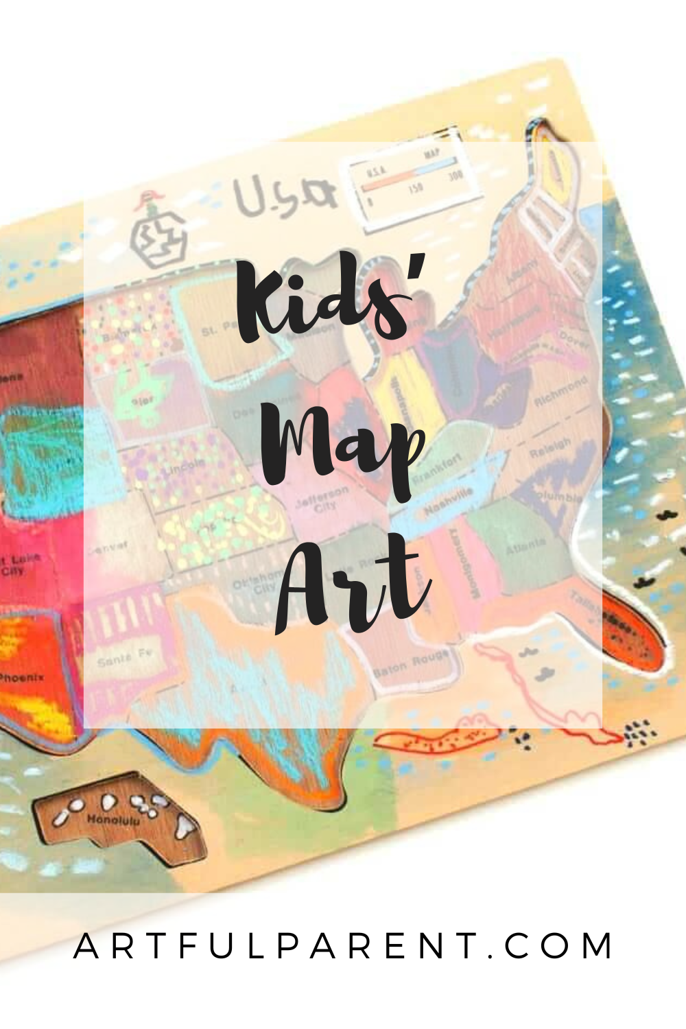 Kids\' Map Art: A Creative Learning Activity