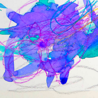 Watercolor Resist Art with Young Children