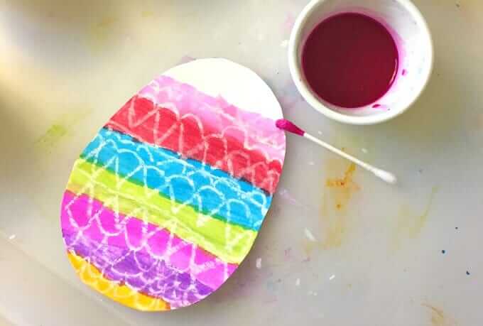 Easter Egg Art in Process - Painting with Watercolors