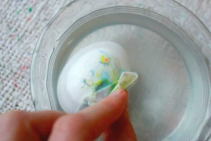 Image Transfers for Easter Eggs - Peeling Off Paper
