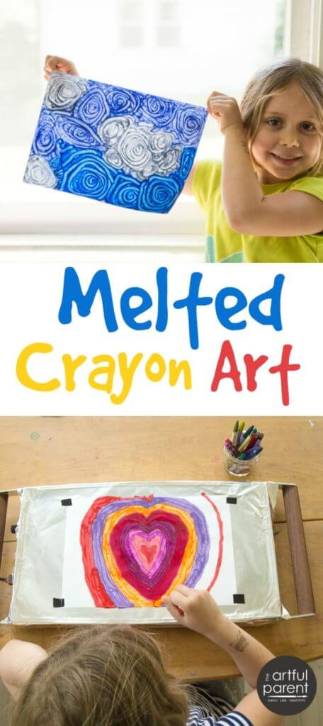 Melted Crayon Art for Kids with a Warming Tray