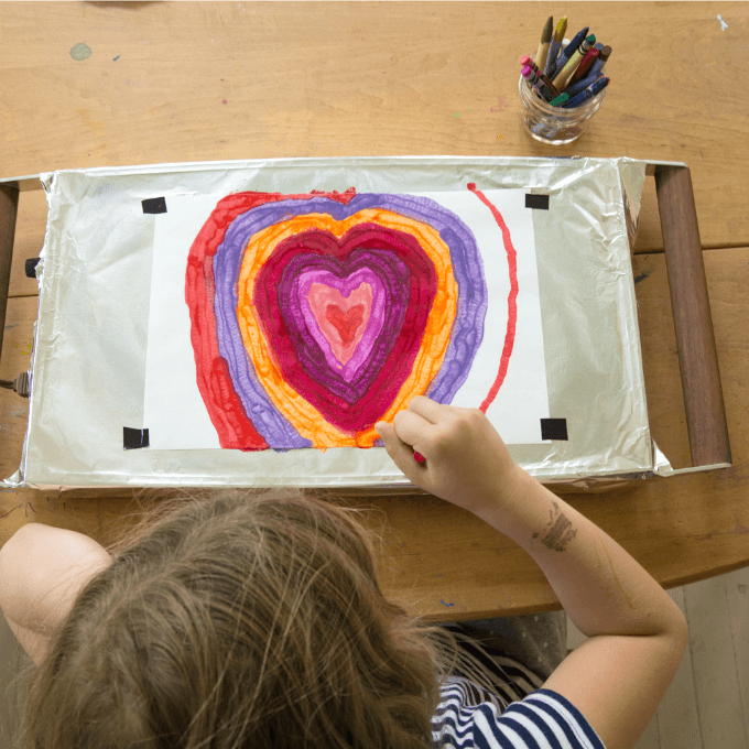 Melted Crayon Art with a Warming Tray