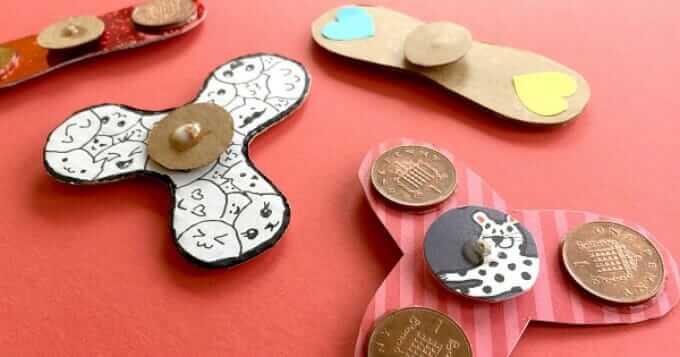 Creative Activities for Family Connection - DIY Fidget Spinners from Red Ted Art