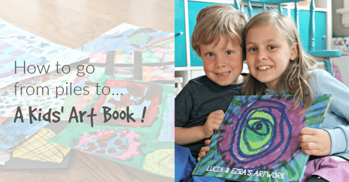 Make a Kids Art Book with PlumPrint