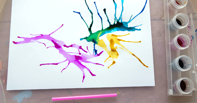Blow Painting with Straws - A Fun Art Activity for Kids