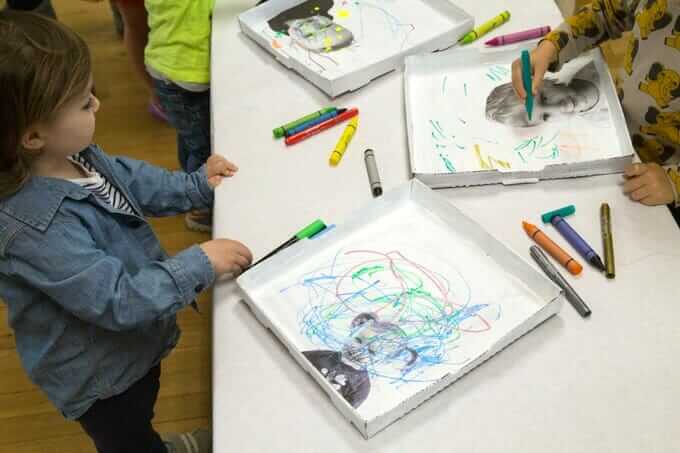 Self Portrait Art with Little Kids - Drawing and Decorating on and Around the Face