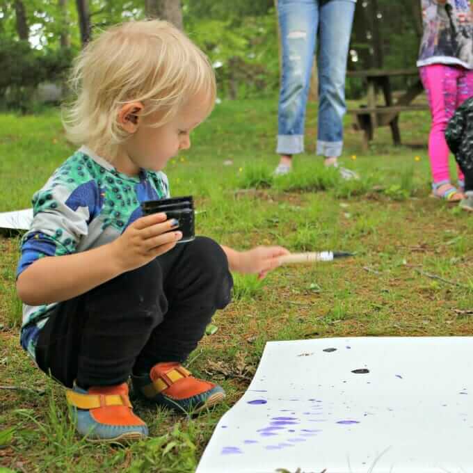 Splatter Painting with Kids Crazy Good Fun for All Ages!