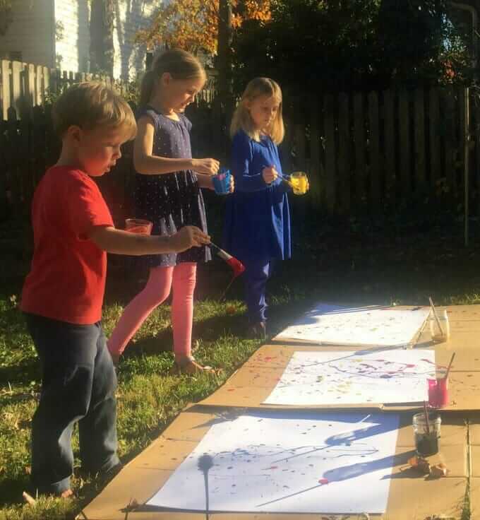 Splatter Painting with Kids Crazy Good Fun for All Ages!