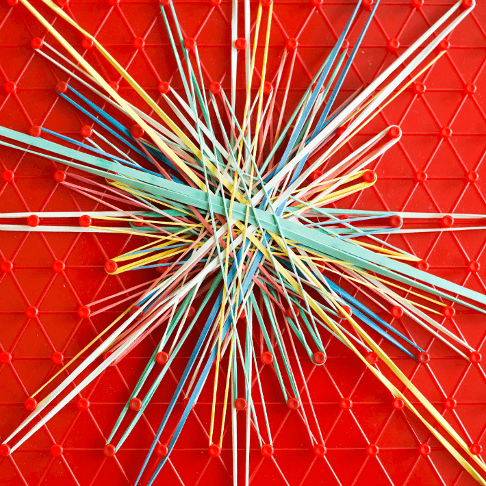 Making Geoboard Art is Soothing