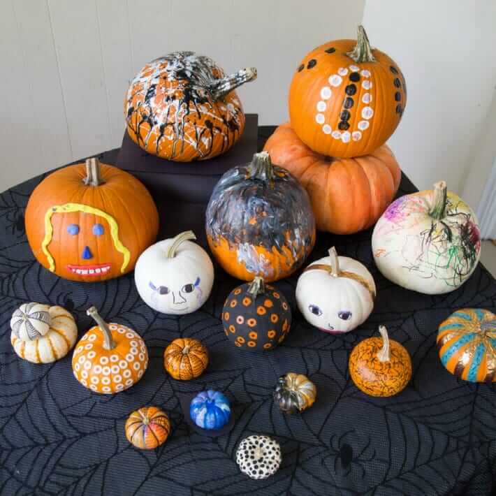 Kids Pumpkin Decorating Ideas 12 Process Art No Carve Pumpkins