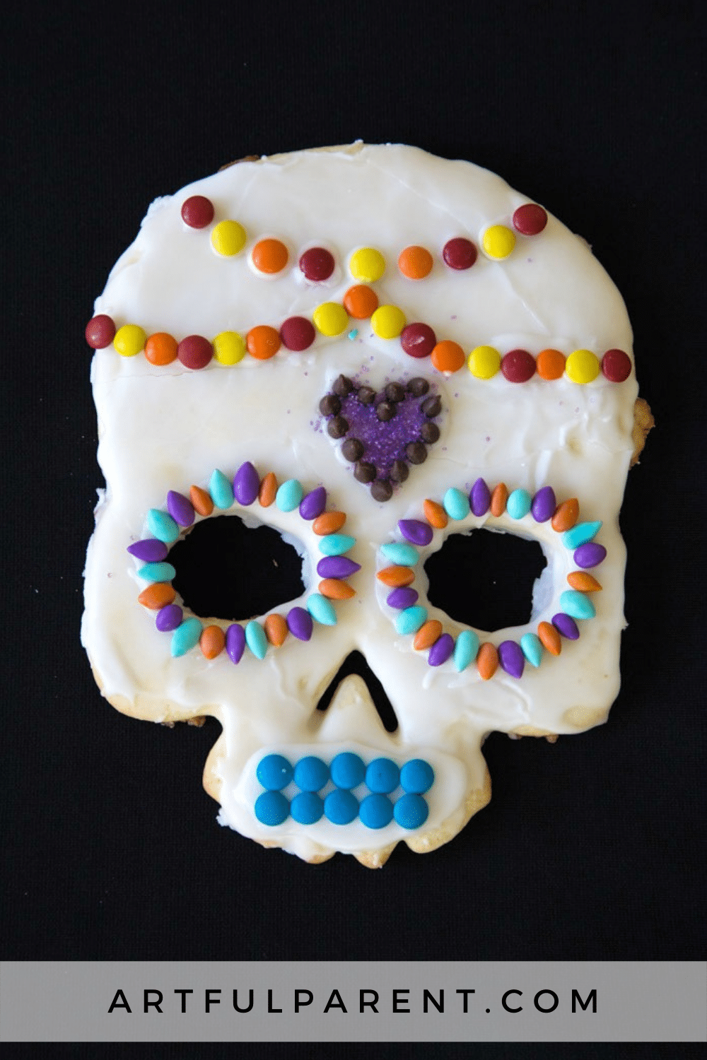sugar skull cookie pin graphic