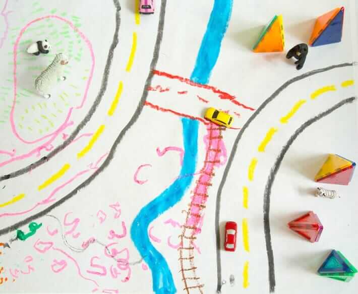How to Make Your Own Play Mat for Kids Pretend Play with Paint Stix