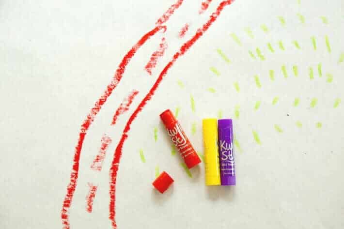 Make Your Own Play Mat with Paint Sticks - Drawing Roads