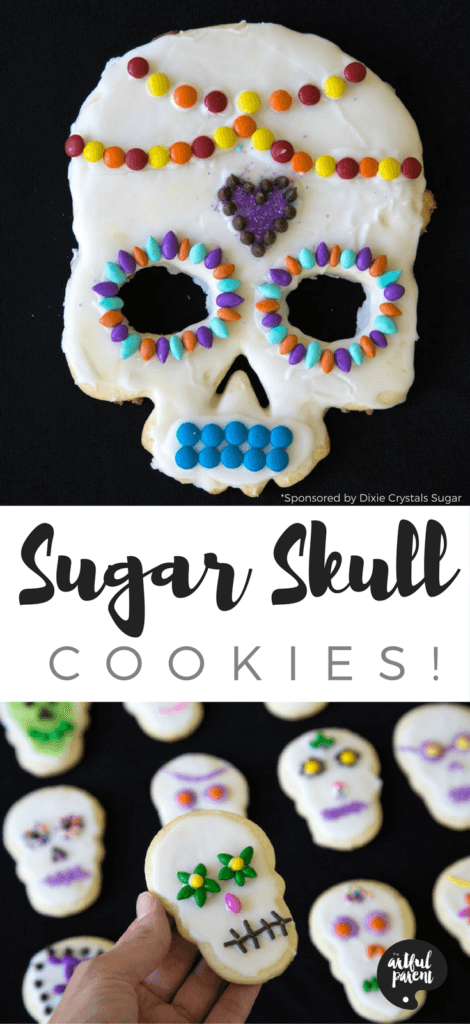 Sugar Skull Cookies the Easy Way with Colorful Candies (Fun for Kids!)